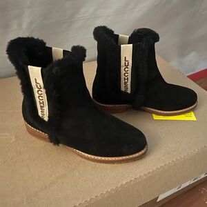 Suede Lucchese Boots, fur lined, great condition